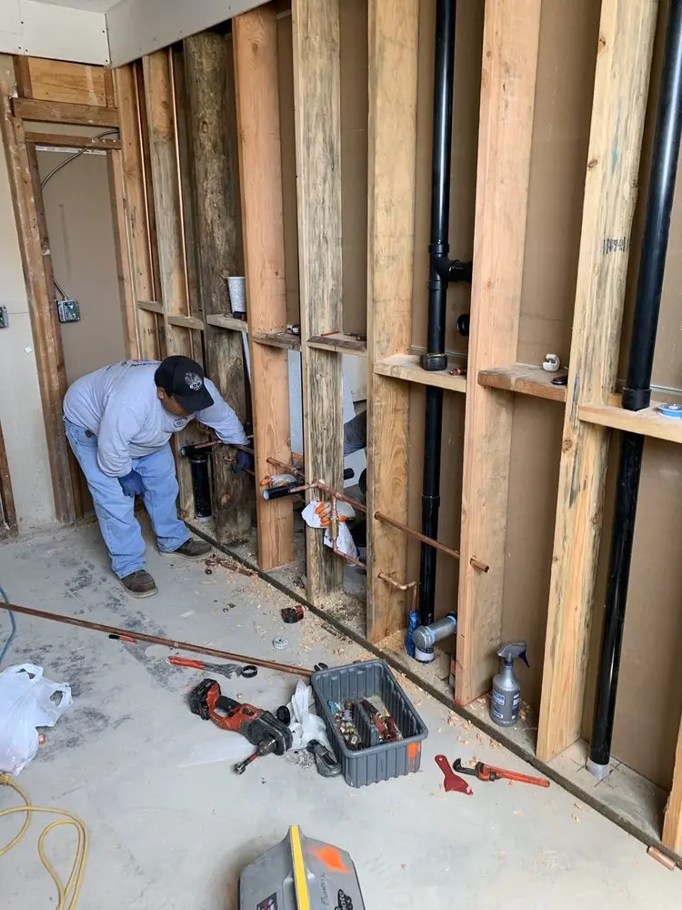 Commercial rough-in plumbing for Gas Line Repair in Walkers Trace